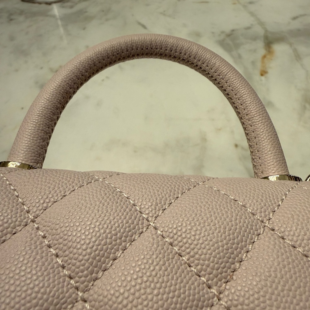 Chanel Mini Coco Handle in Light Lilac with Champagne Hardware - Picture 6 of 9